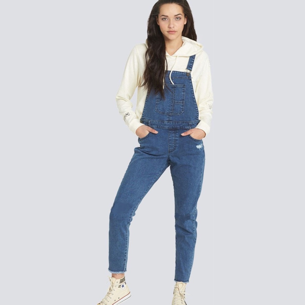 Element Promise Women's Denim Overalls Small New with Tags